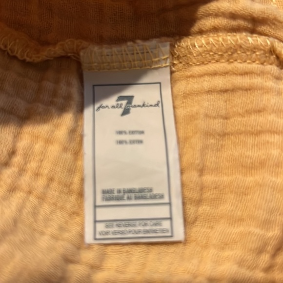 7 for all mankind Girls Mustard Long Sleeve Tee Sz 3T - Picture 4 of 5